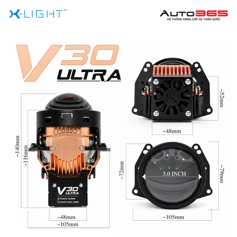 Bi LED X-Light V30 Ultra 2026 - Hình 9