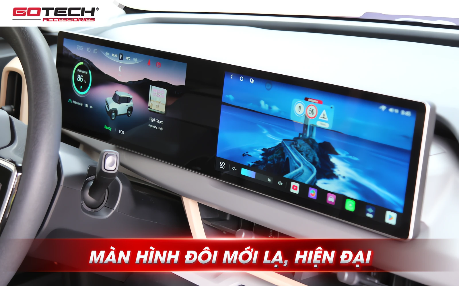 Màn hình ô tô thông minh Gotech GT VF3 Dual IPS 10.33 inch – điểm nổi bật