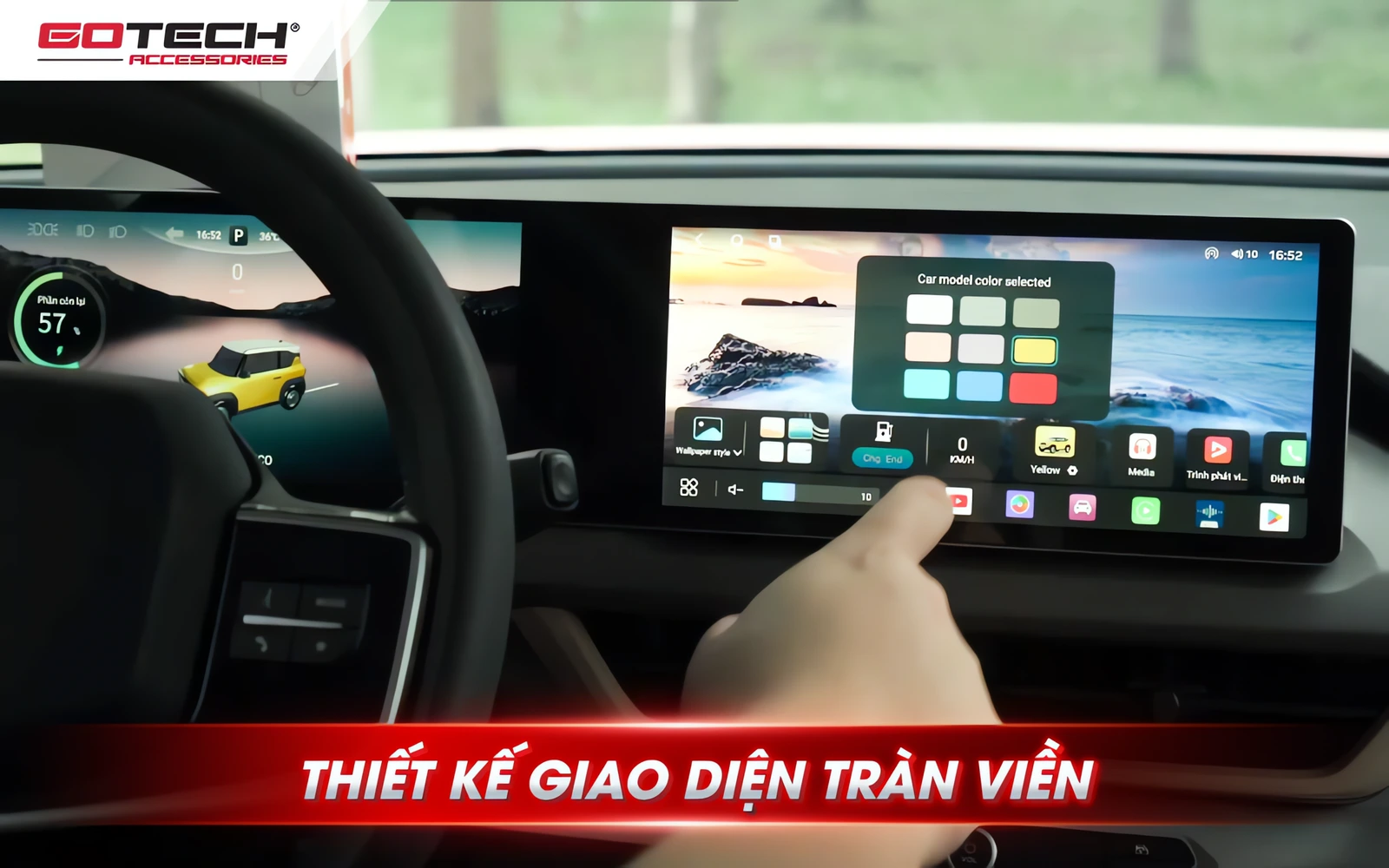 Màn hình ô tô thông minh Gotech GT VF3 Dual IPS 10.33 inch – thông số kỹ thuật