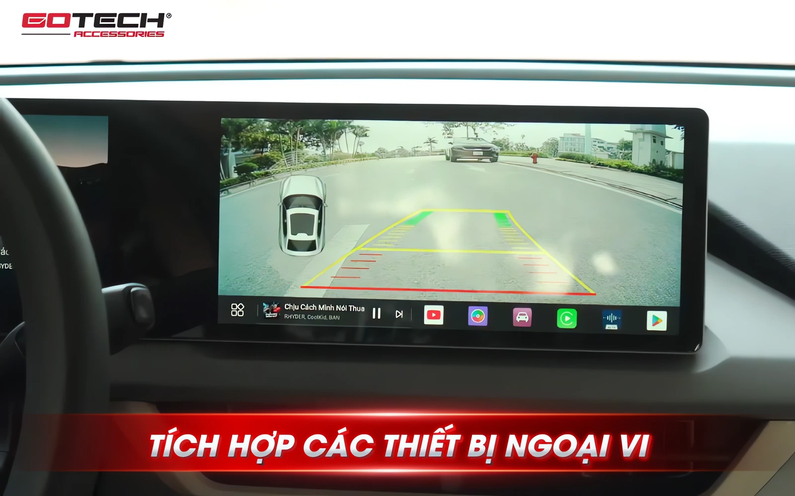 Màn hình Gotech GT VF3 360 tích hợp camera 360 cho VinFast VF3 – lắp đặt tại Auto365