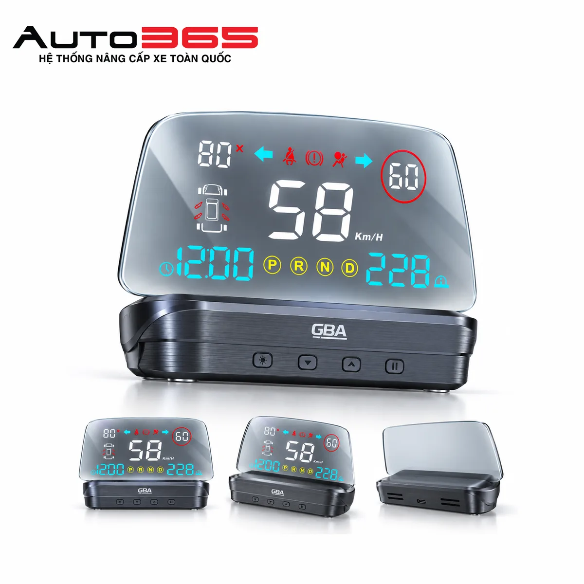 HUD kính lái V2 GBA cho VinFast Limo Green / MPV7 - Hình 3