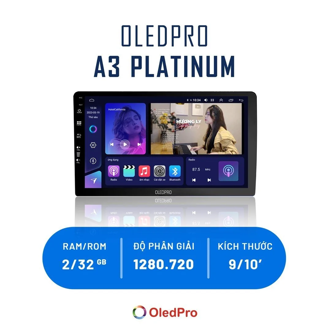 Màn hình Android ô tô OledPro A3 Platinum - Hình 2