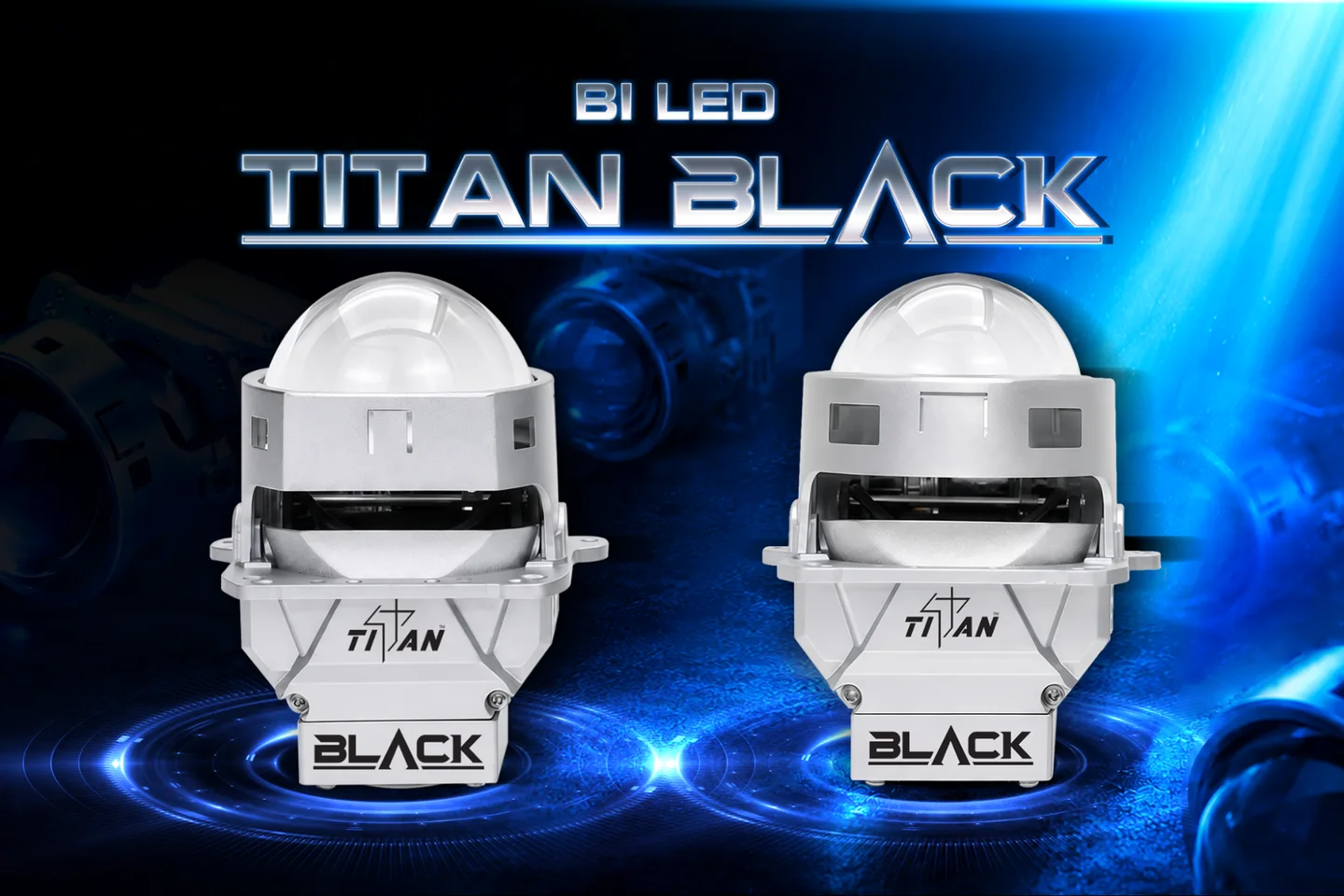 Bi LED Titan Black 2026 với hai thiết kế sản phẩm