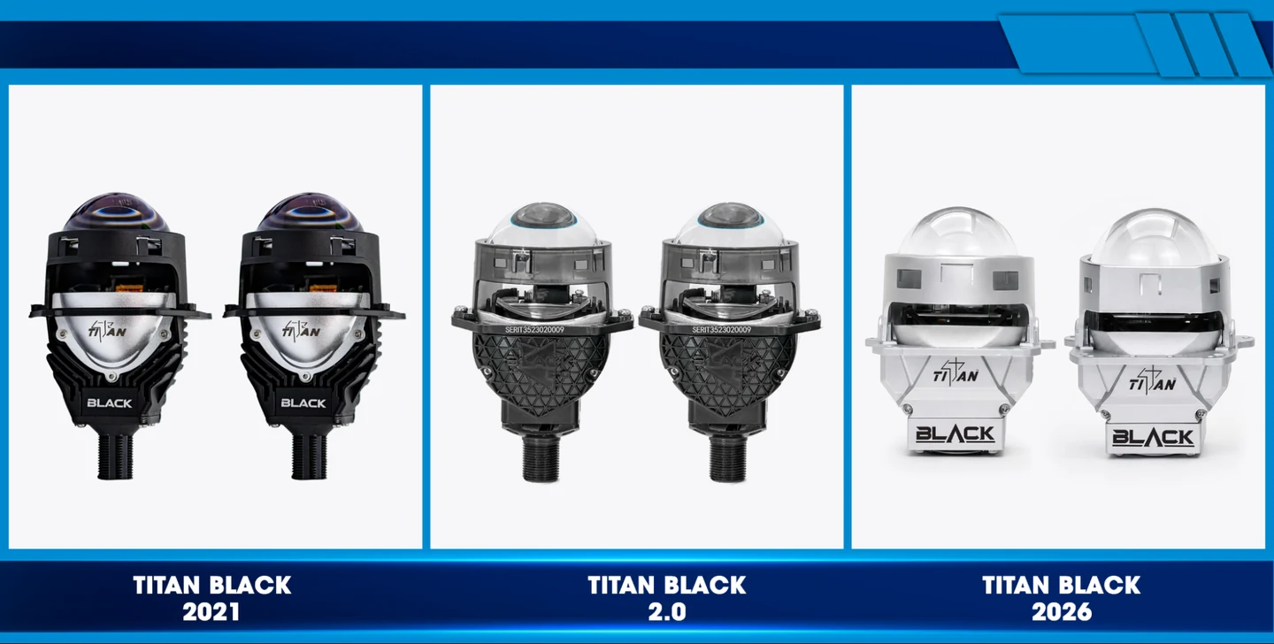 So sánh ba phiên bản Titan Black 2021, Titan Black 2.0 và Titan Black 2026