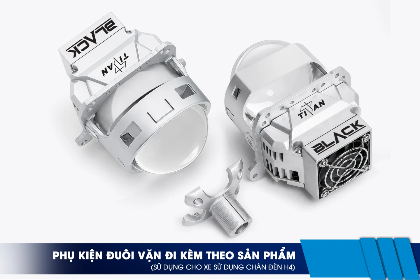 Phụ kiện đuôi vặn H4 Titan Black 2026