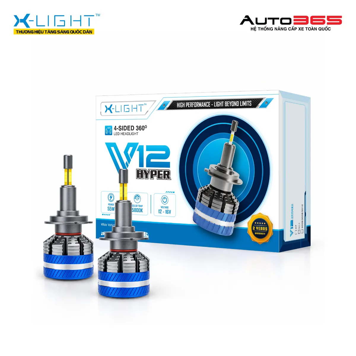 Bóng LED X-Light V12 Hyper 360 - Hình 2