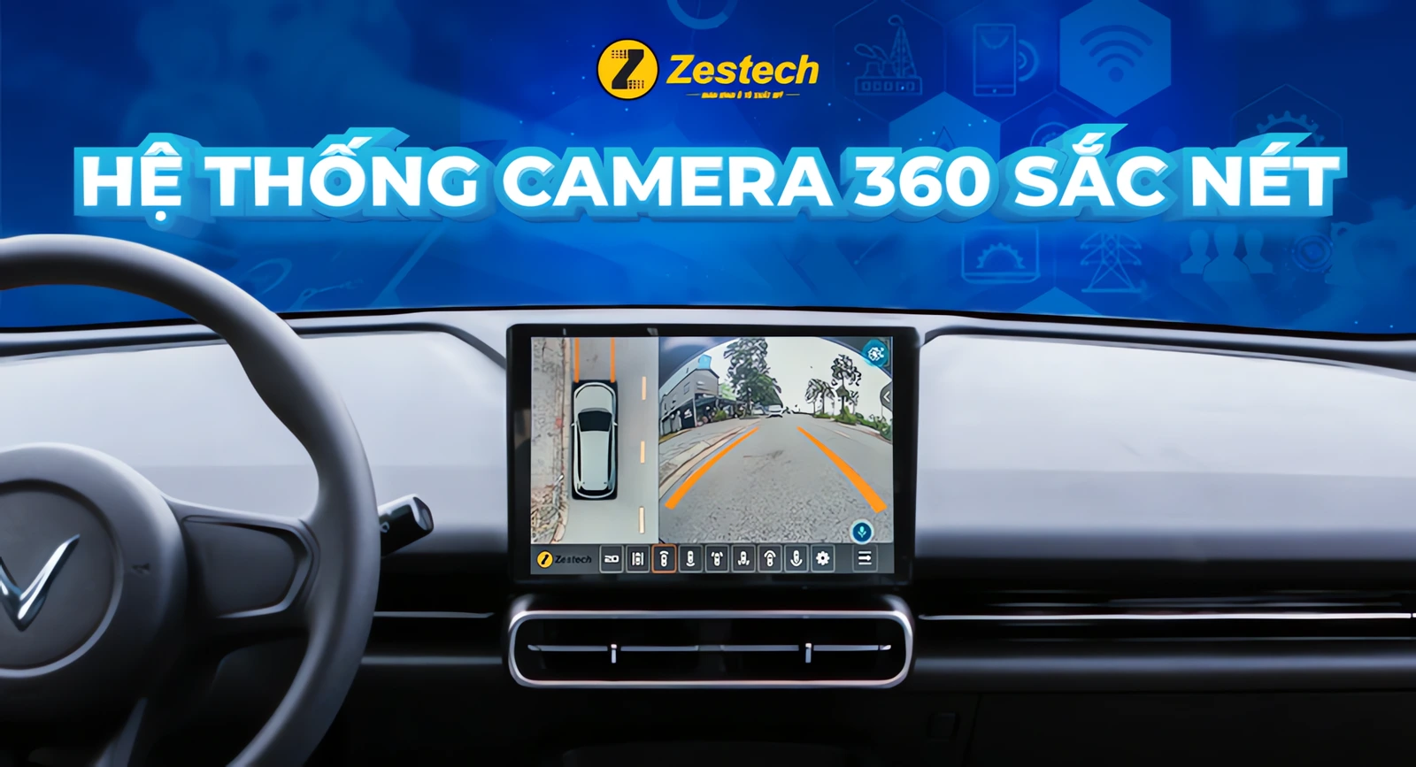 MHU Android Zestech kèm camera 360 cho VinFast Limo Green – thông số kỹ thuật