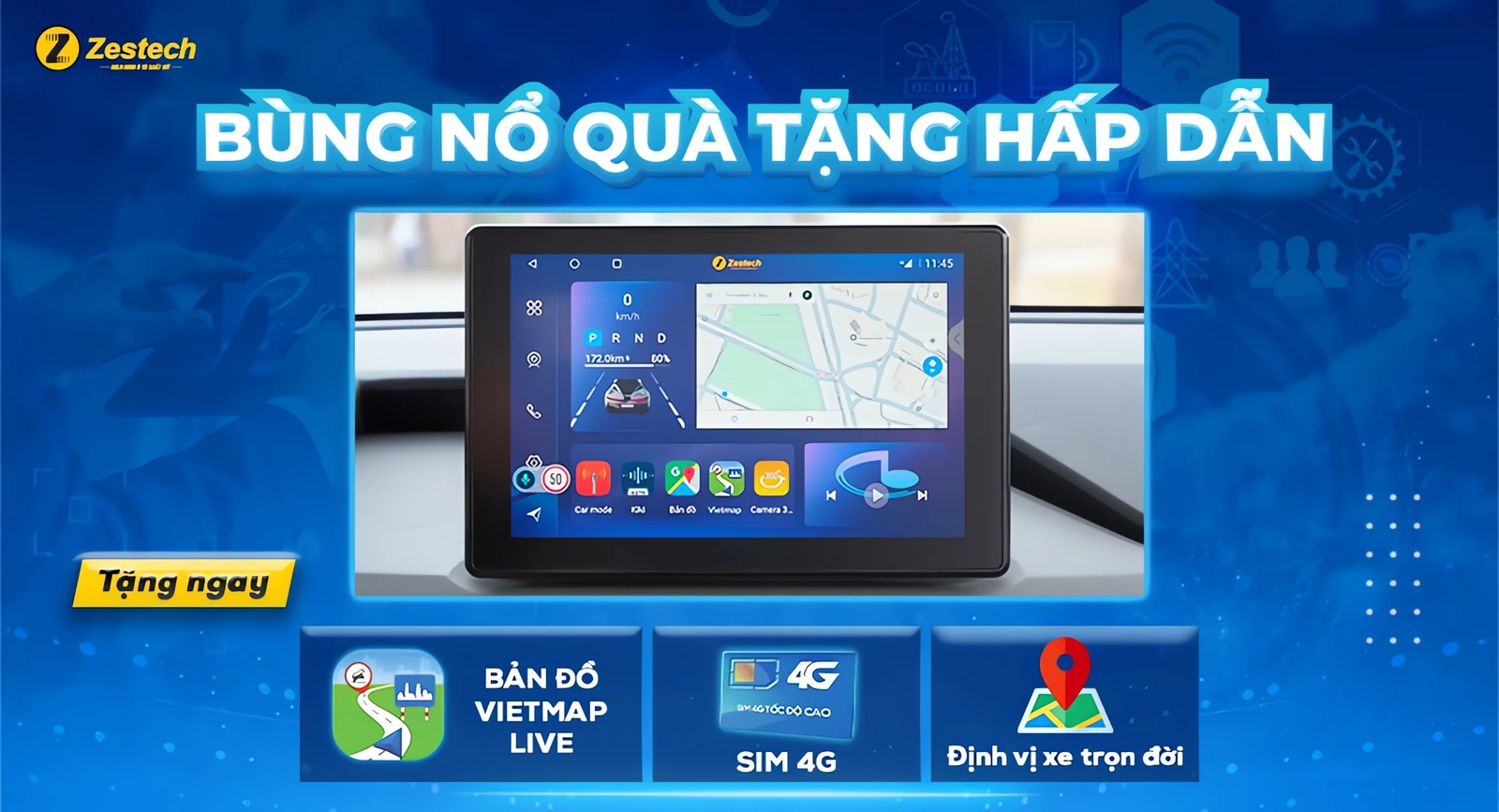 MHU Android Zestech ZT3 cho màn hình zin VinFast VF3 – điểm nổi bật