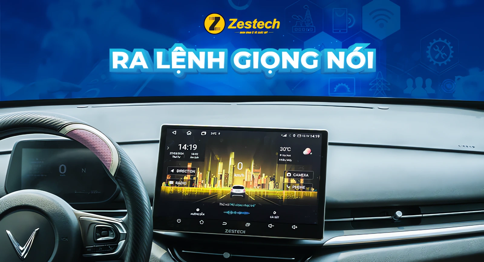 Màn hình Android Zestech ZT5 13 inch cho VinFast VF5 – thông số kỹ thuật