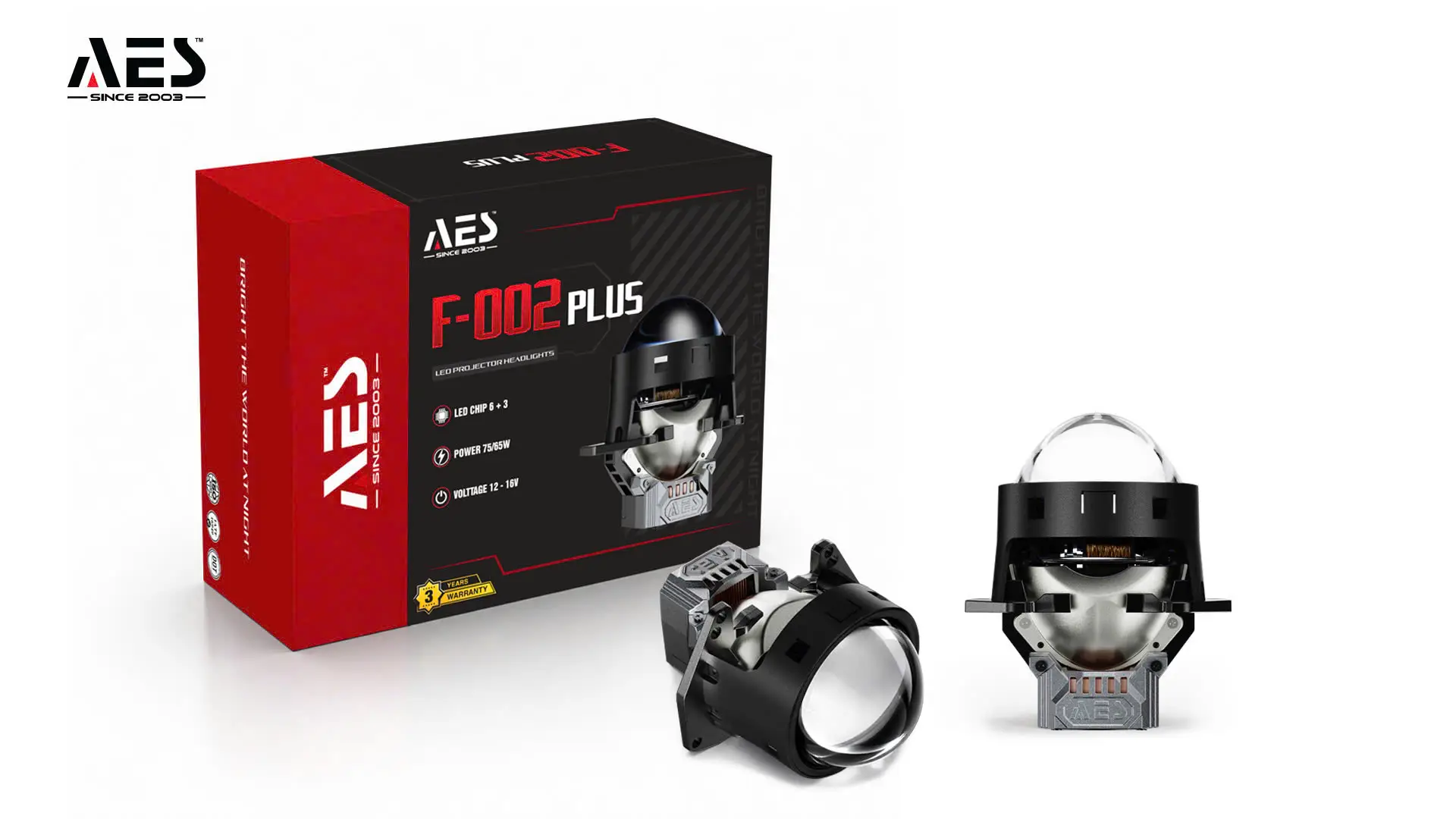 Bộ sản phẩm bi LED AES F-002 Plus