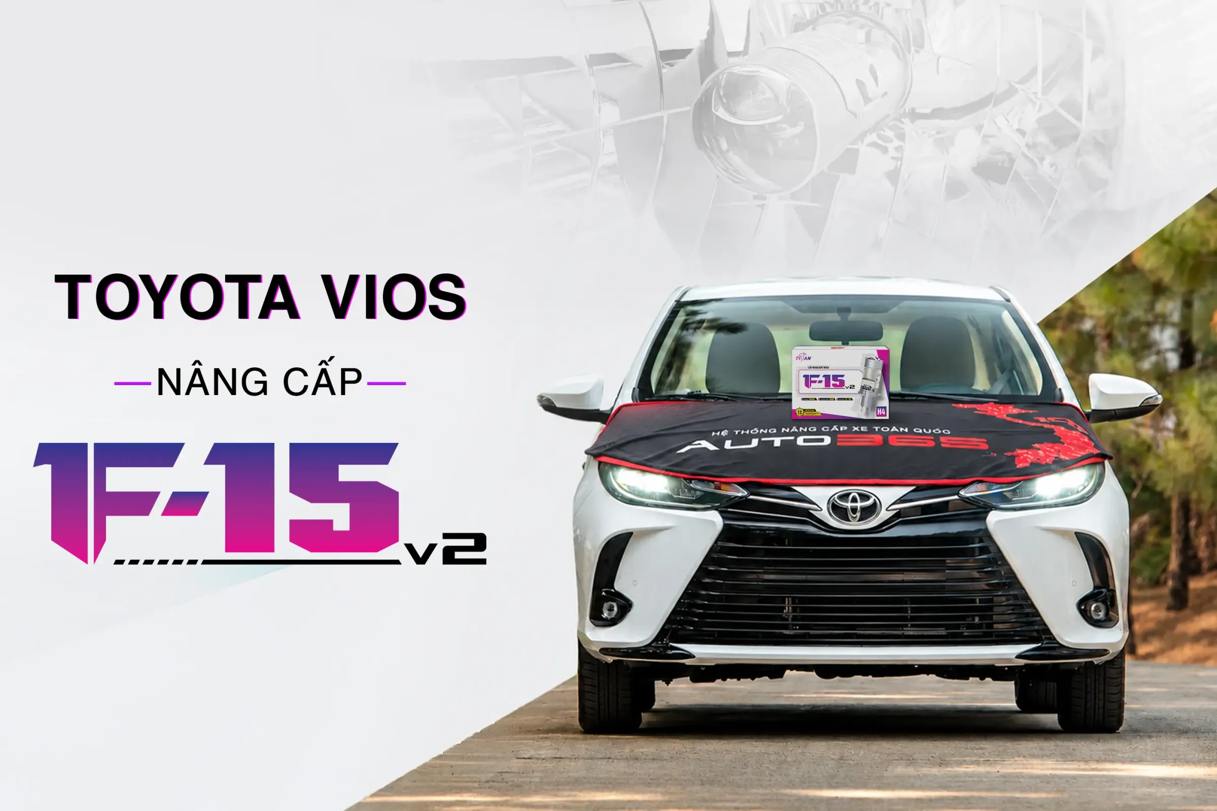 Hình ảnh Toyota Vios minh họa phương án tham khảo F-15 V2