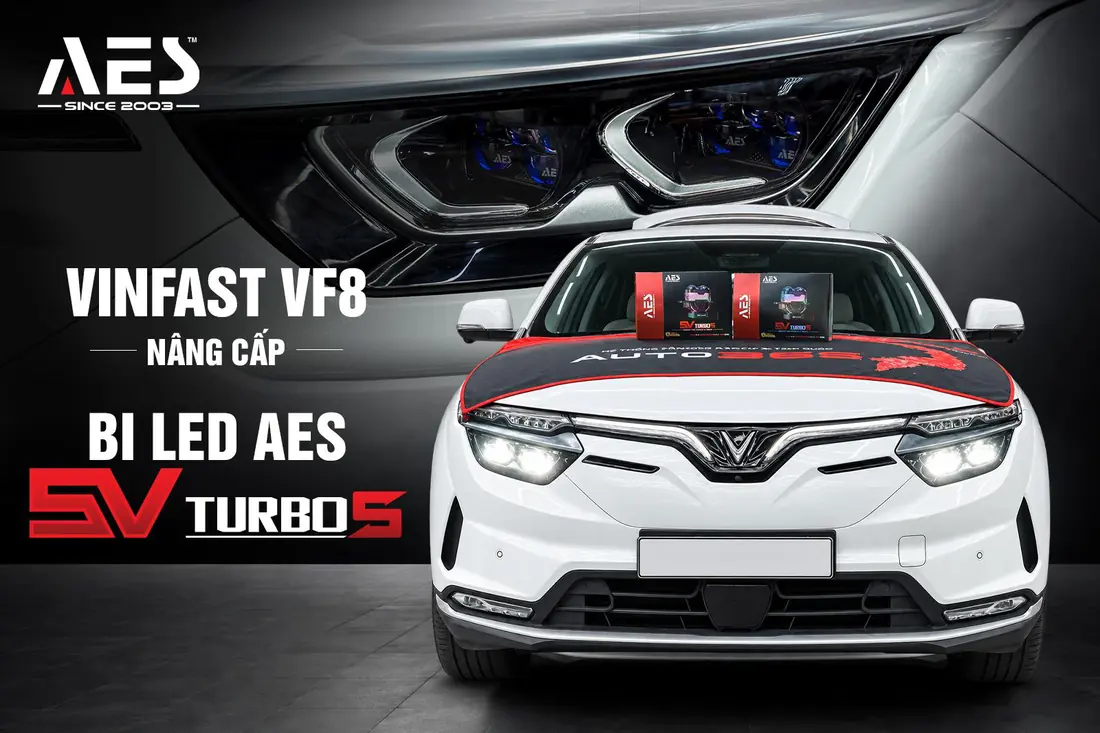 Hình giới thiệu ca VinFast VF8 lắp AES SV Turbo S tại Auto365 Trụ Sở Chính