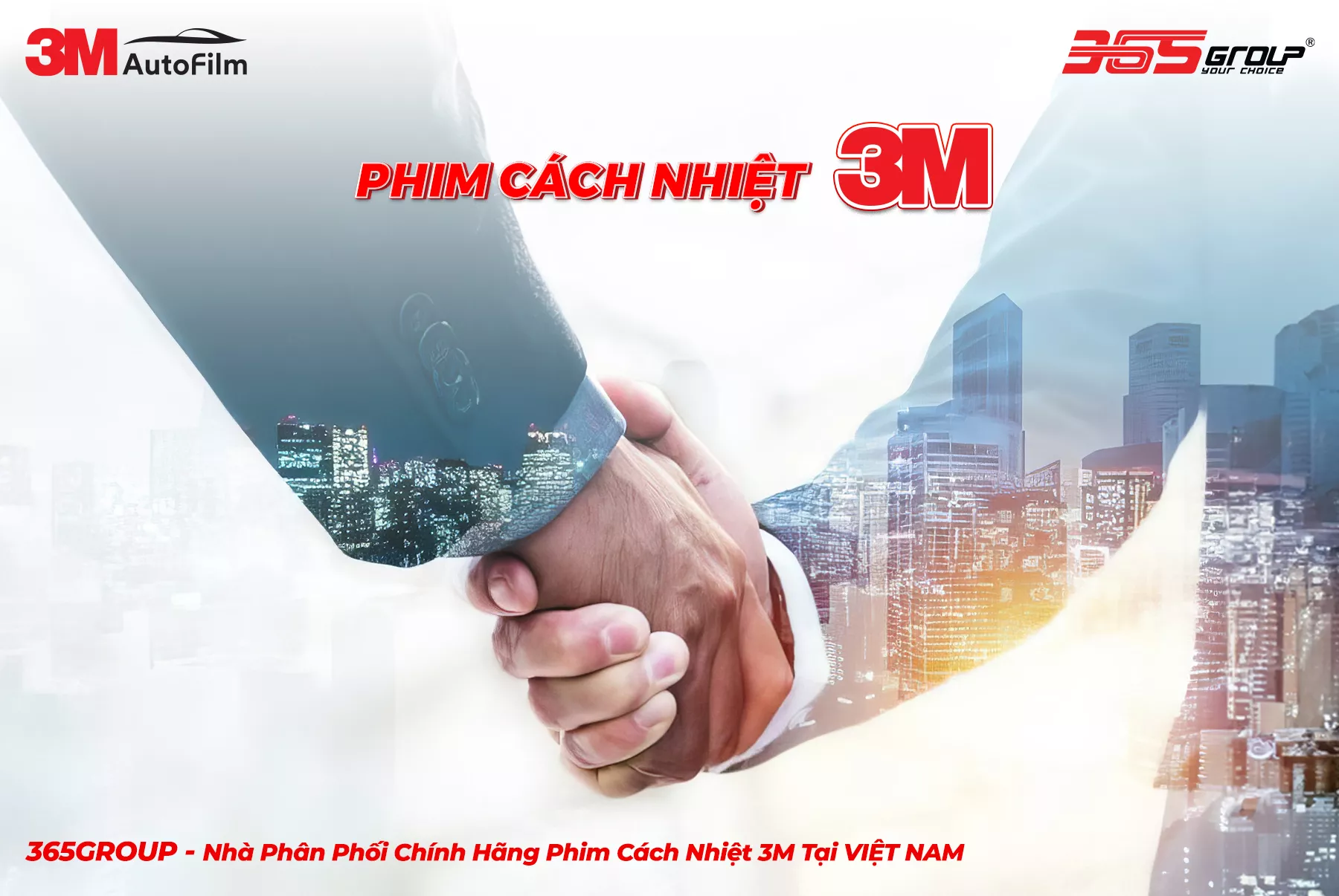 365 GROUP - 3M AUTO FILM TUYỂN ĐẠI LÝ PHIM CÁCH NHIỆT CHÍNH HÃNG