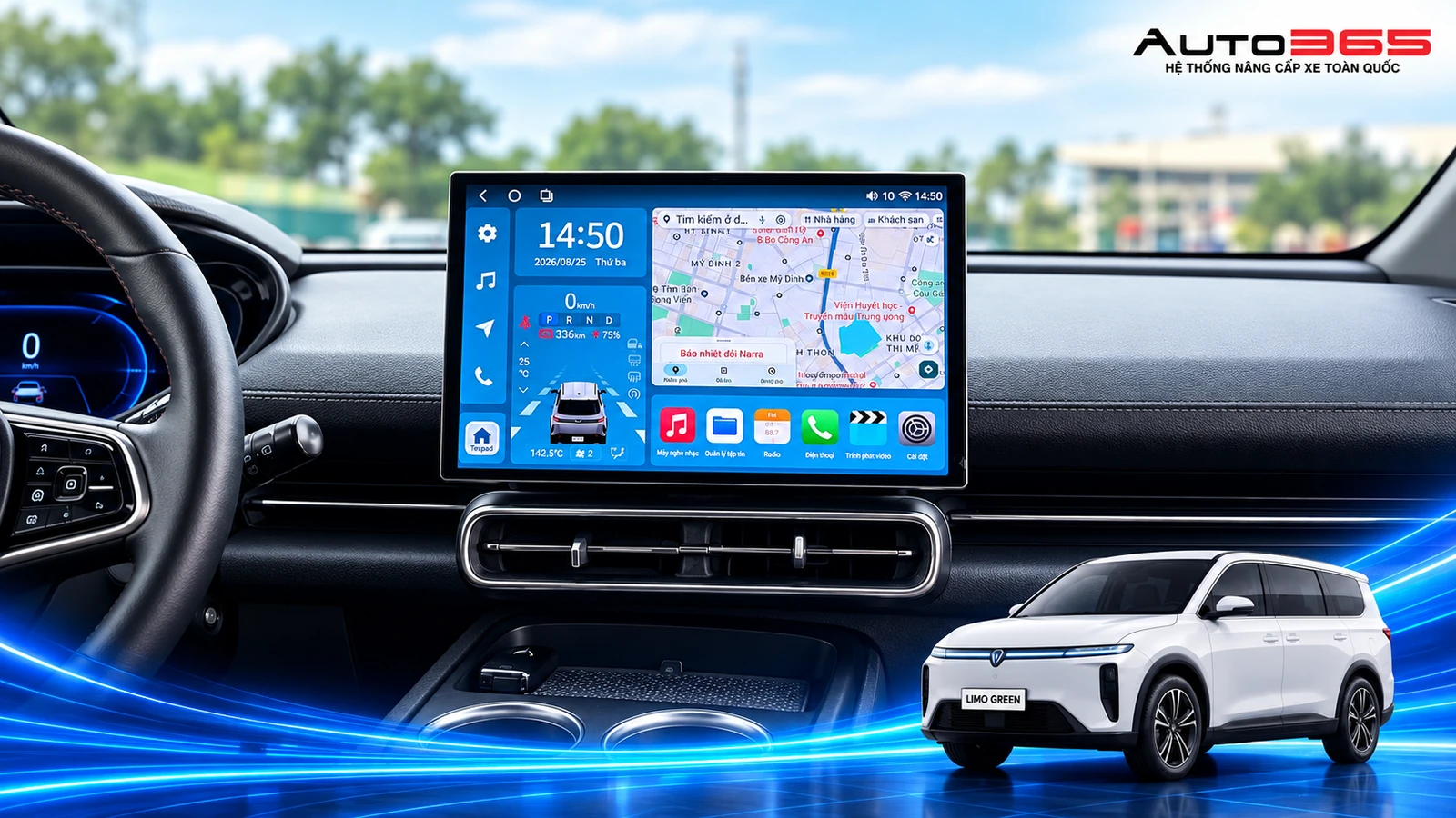 Giao diện quan sát toàn cảnh trên TexPad TX24 Limo 360 Limited