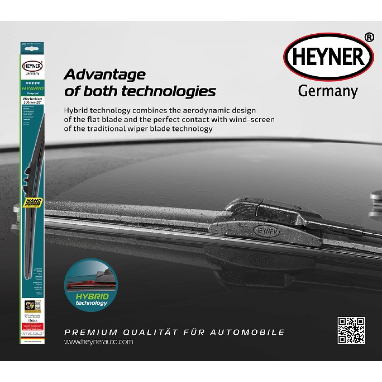 GẠT MƯA HEYNER HYBRID NANO - Hình 1