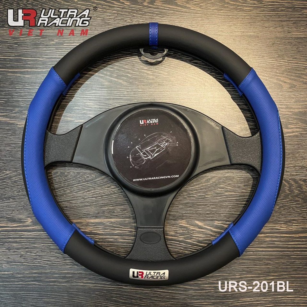 Bọc Vô Lăng Ultra Racing URS-201BL - Hình 1
