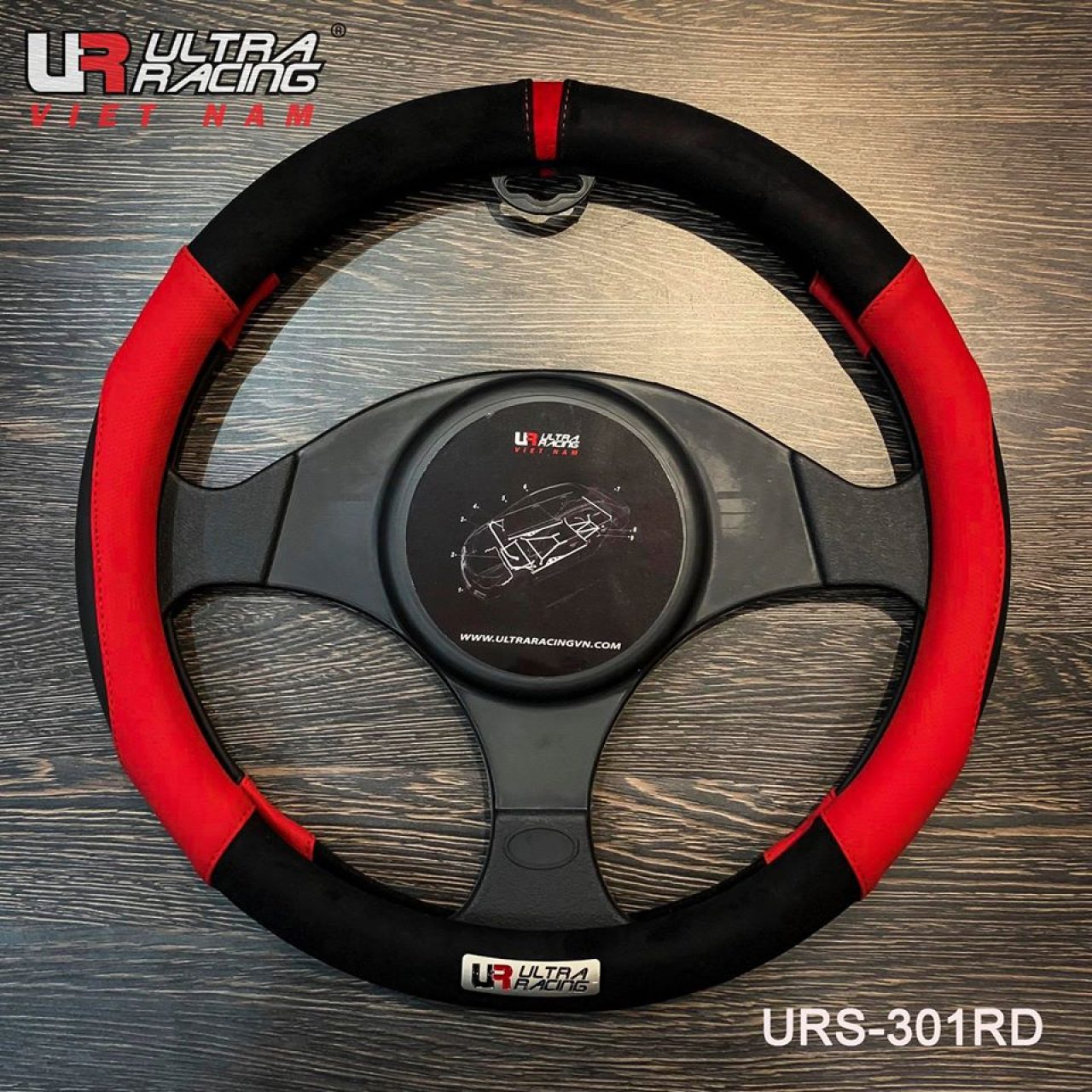 Bọc Vô Lăng Ultra Racing URS-301RD - Hình 1