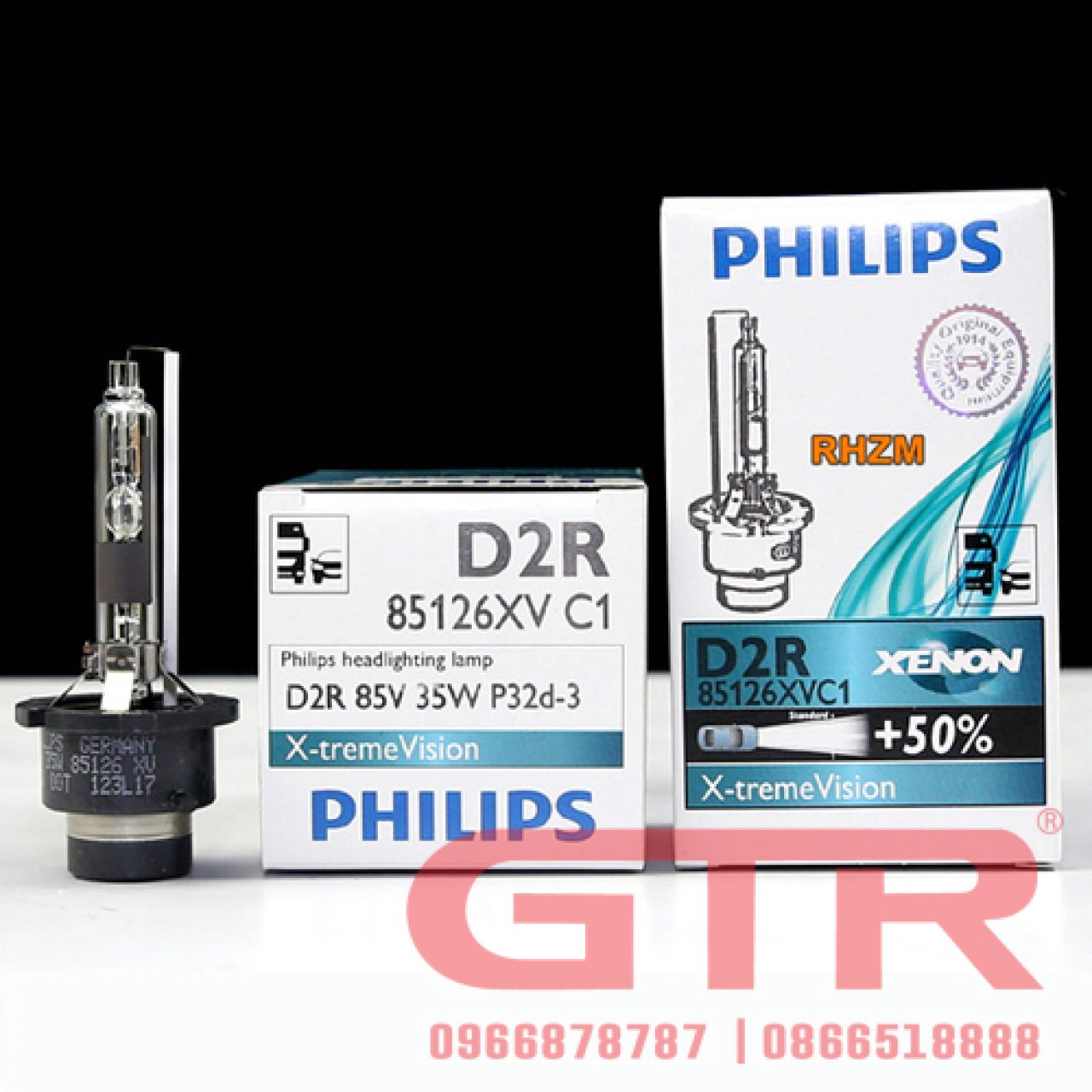 Xenon Philips D2R Xtreme vision 130% 85126XVC1 35W 4800k - Hình 1