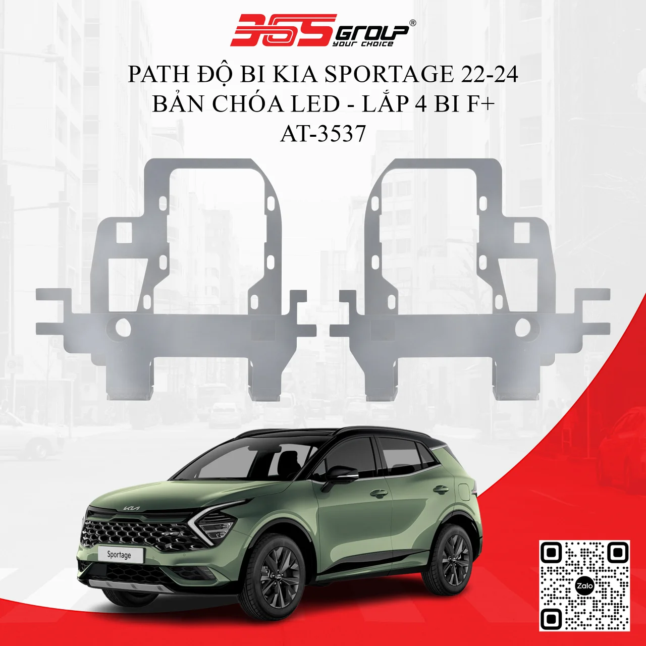 Path độ bi Kia Sportage 22-24 bản chóa LED - lắp 4 bi F+ - Hình 1