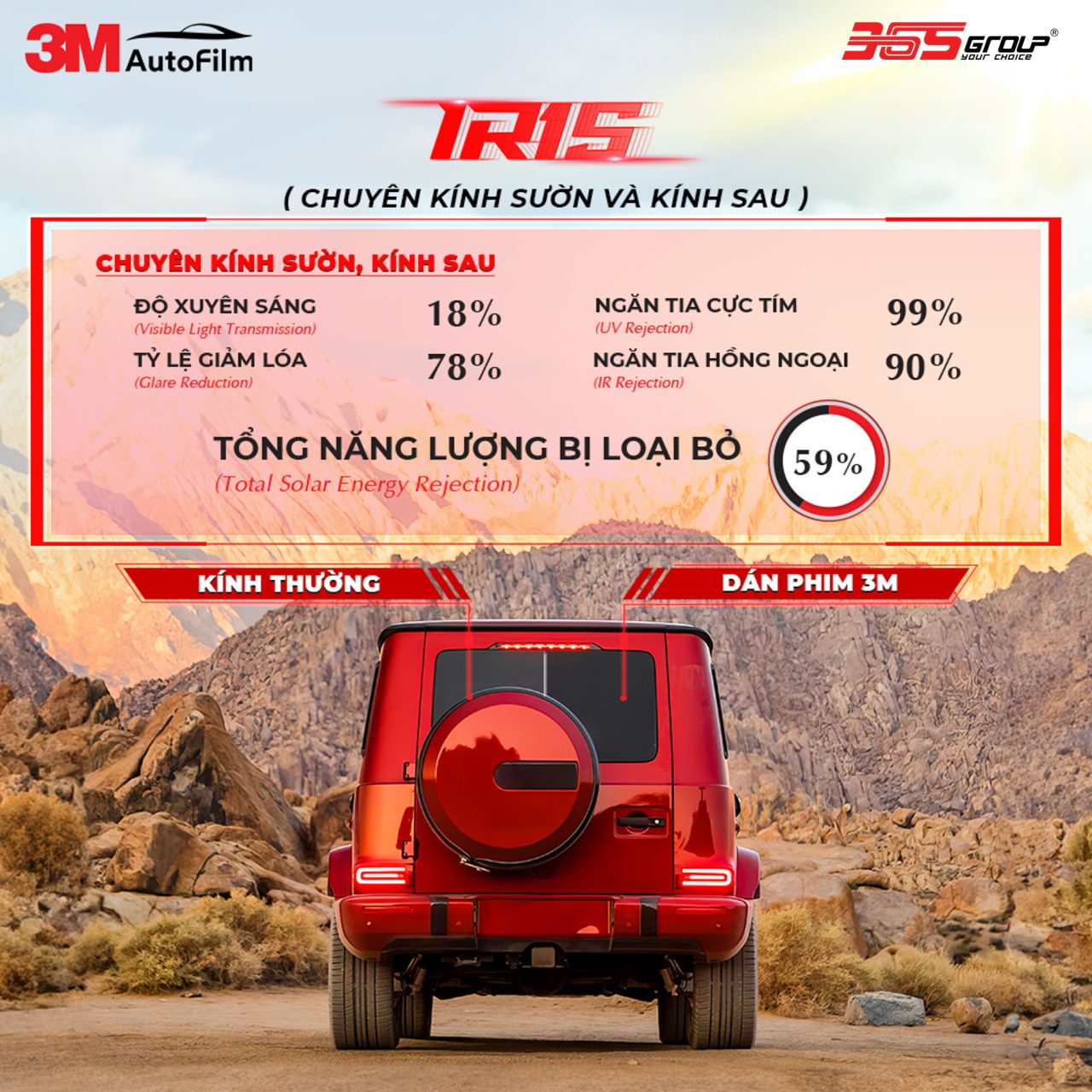 Dán Phim Cách Nhiệt 3M Ceramic IR Cho Xe Sedan - Hình 4