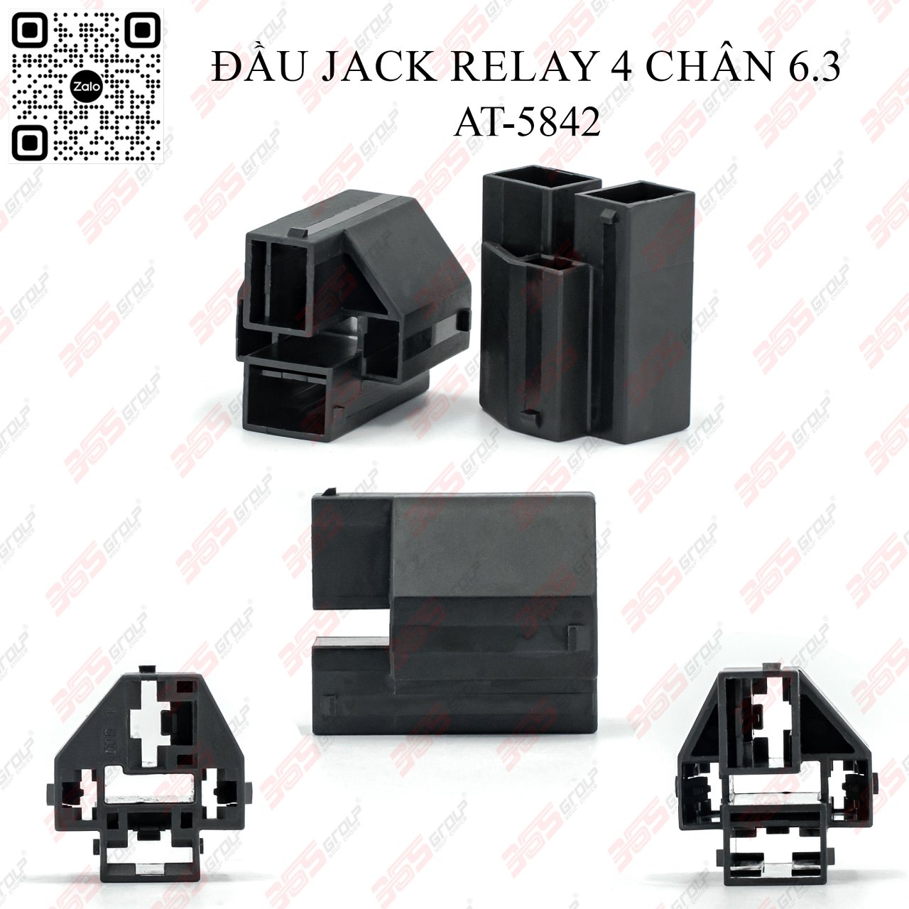 ĐẦU JACK RELAY 4 CHÂN 6.3 - AT-5842 - Hình 1