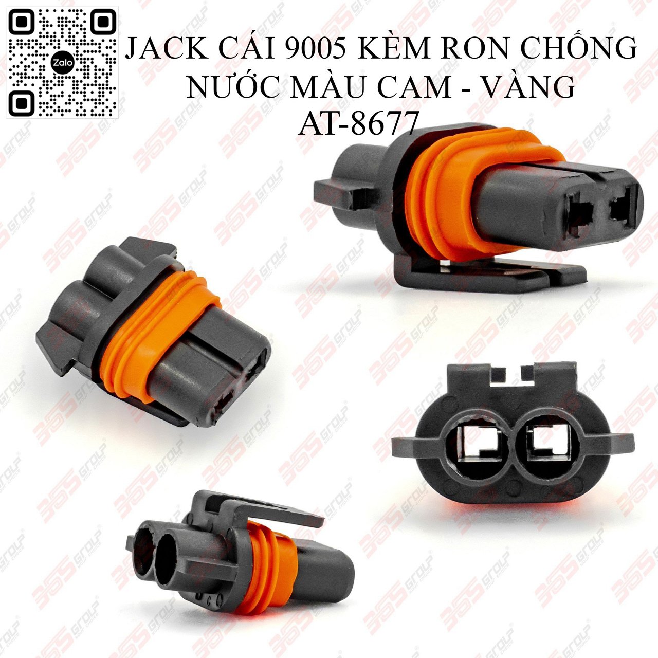 JACK CÁI 9005 KÈM RONG CHỐNG NƯỚC CAM/VÀNG - AT-8677 - Hình 1