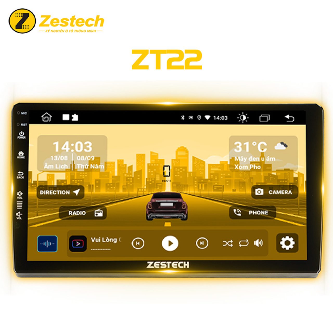 MÀN HÌNH ANDROID Ô TÔ ZESTECH ZT22 - Hình 1