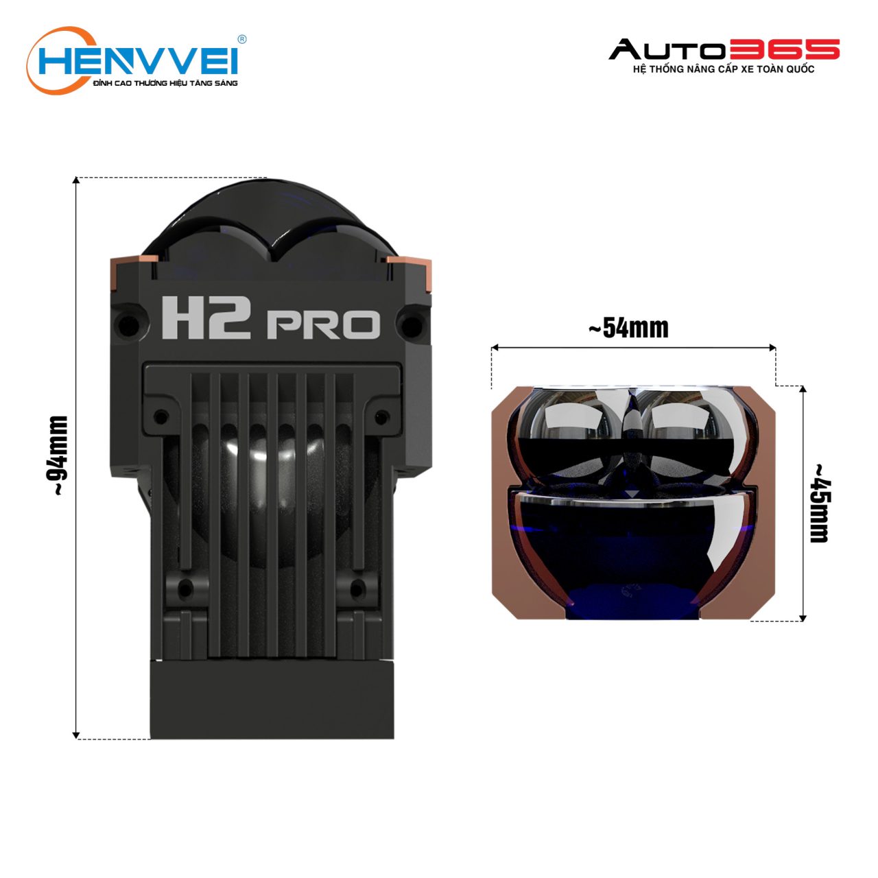 MODULE BI LED MINI HENVVEI H2 PRO - Hình 7