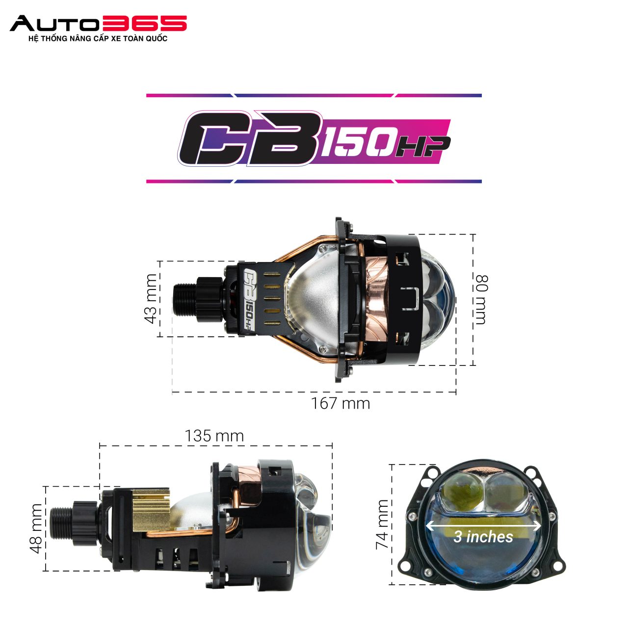 BI LED TITAN MOTO CB150 HP  - Hình 5