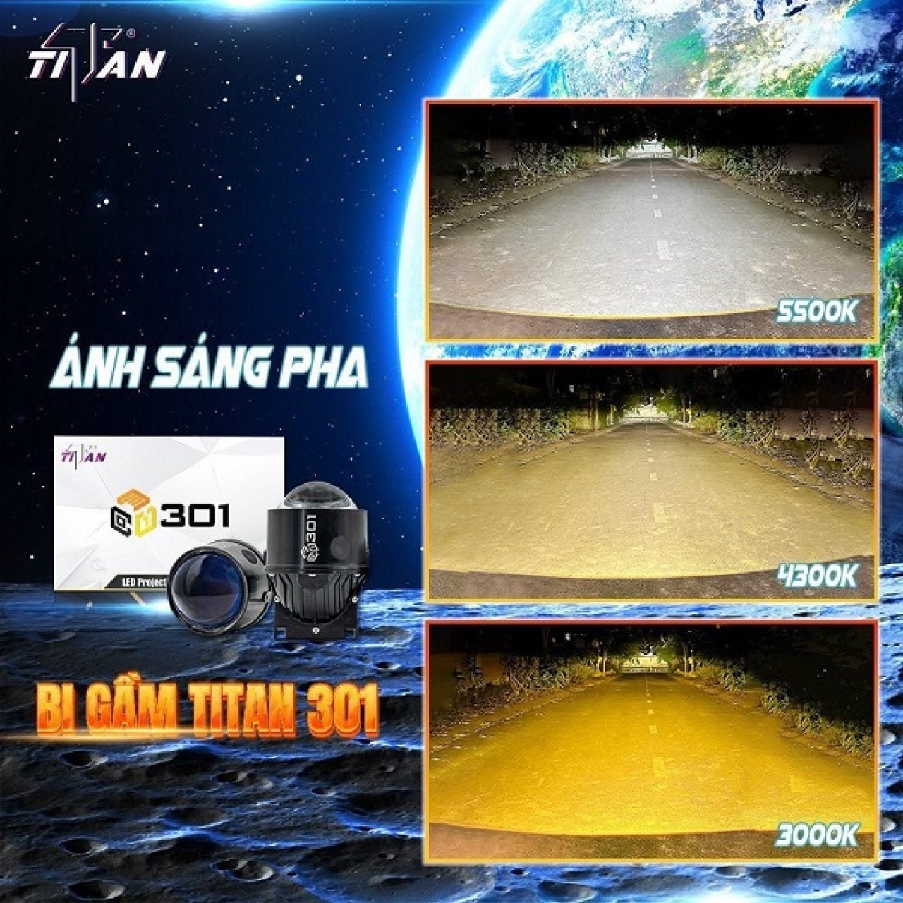 BI GẦM TITAN 301 - 3 NHIỆT MÀU - Hình 3