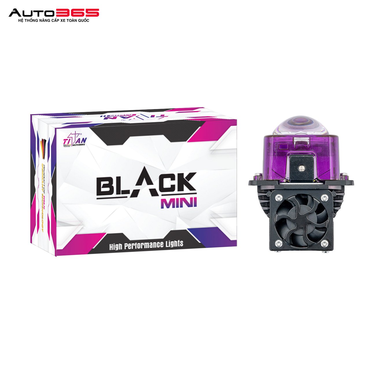 BI LED TITAN MOTO BLACK MINI 2.0 SQUARE (LẺ) - Hình 2
