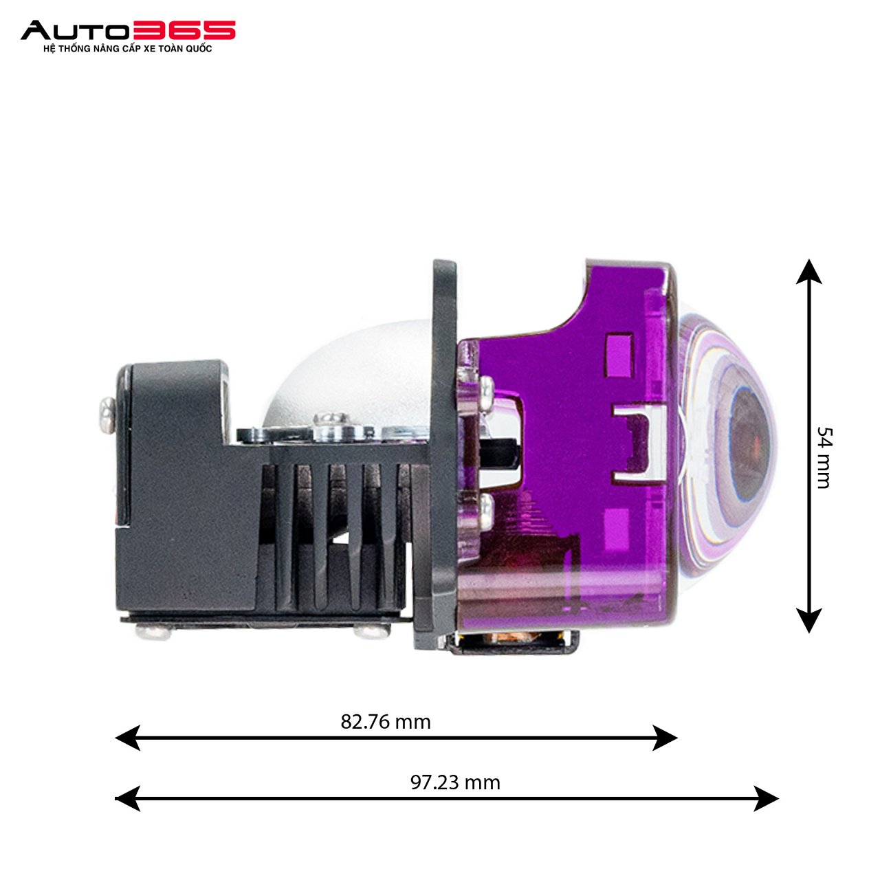 BI LED TITAN MOTO BLACK MINI 2.0 SQUARE (LẺ) - Hình 5
