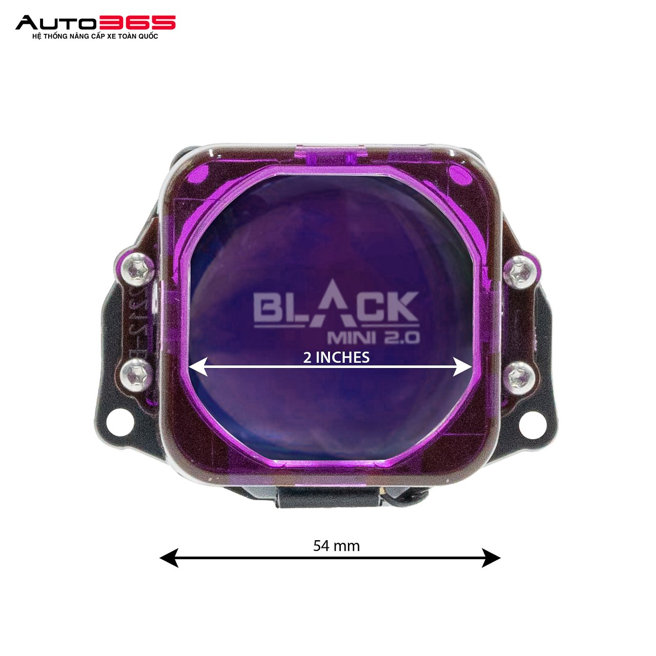 BI LED TITAN MOTO BLACK MINI 2.0 SQUARE - Hình 4