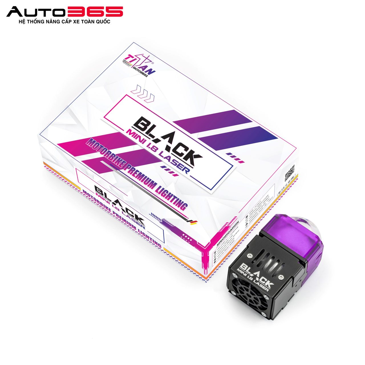 BI LASER TITAN MOTO BLACK MINI 1.8 - Hình 2