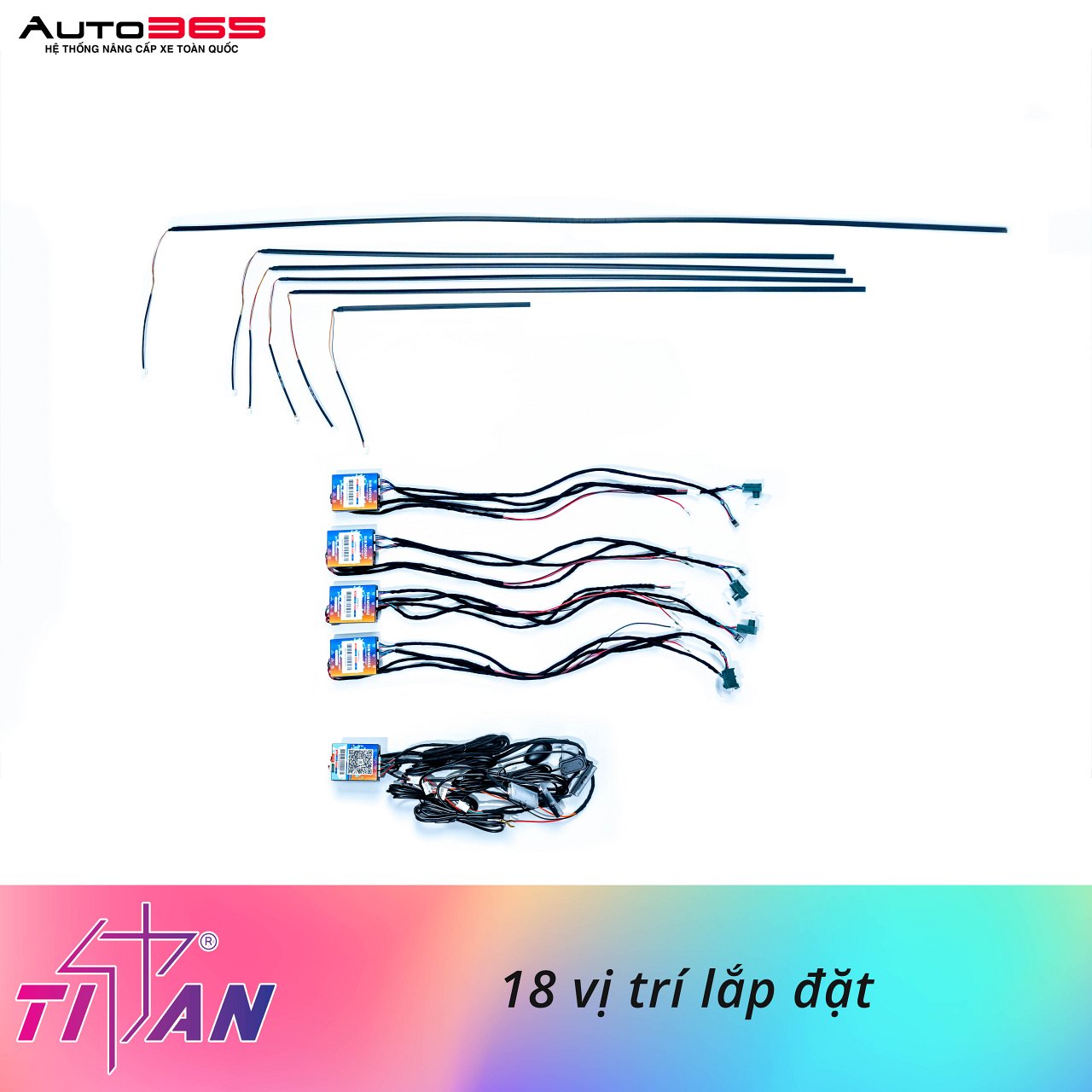 LED VIỀN NỘI THẤT TITAN ULTRA LIGHT - 18 IN 1 - Hình 2