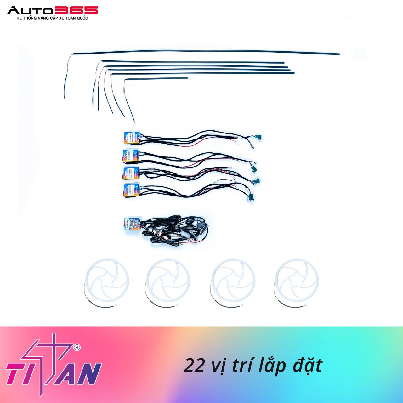 LED VIỀN NỘI THẤT TITAN ULTRA LIGHT - 22 IN 1 - Hình 2