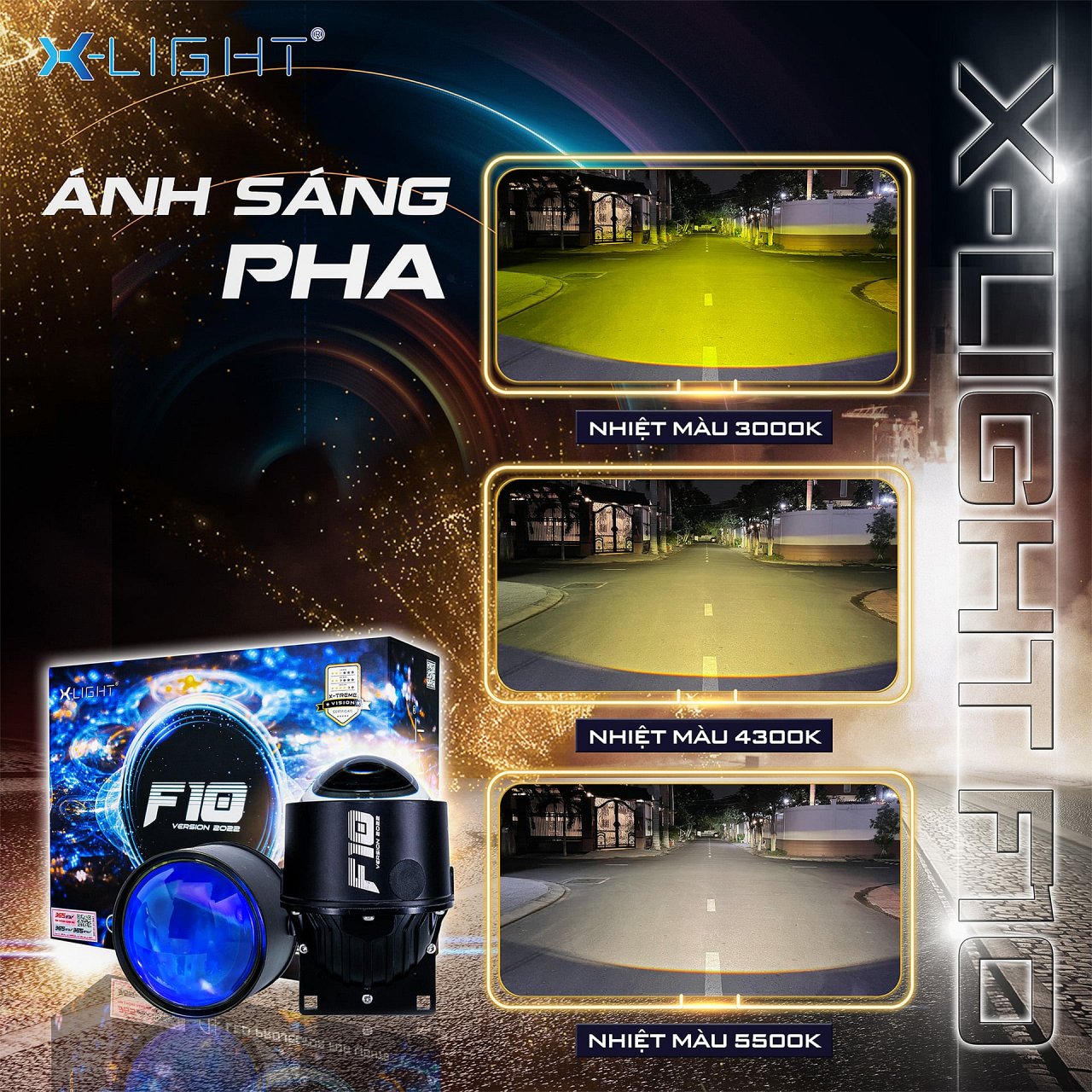 Bi gầm X-Light F10 (2022, có mắt quỷ) - Hình 4