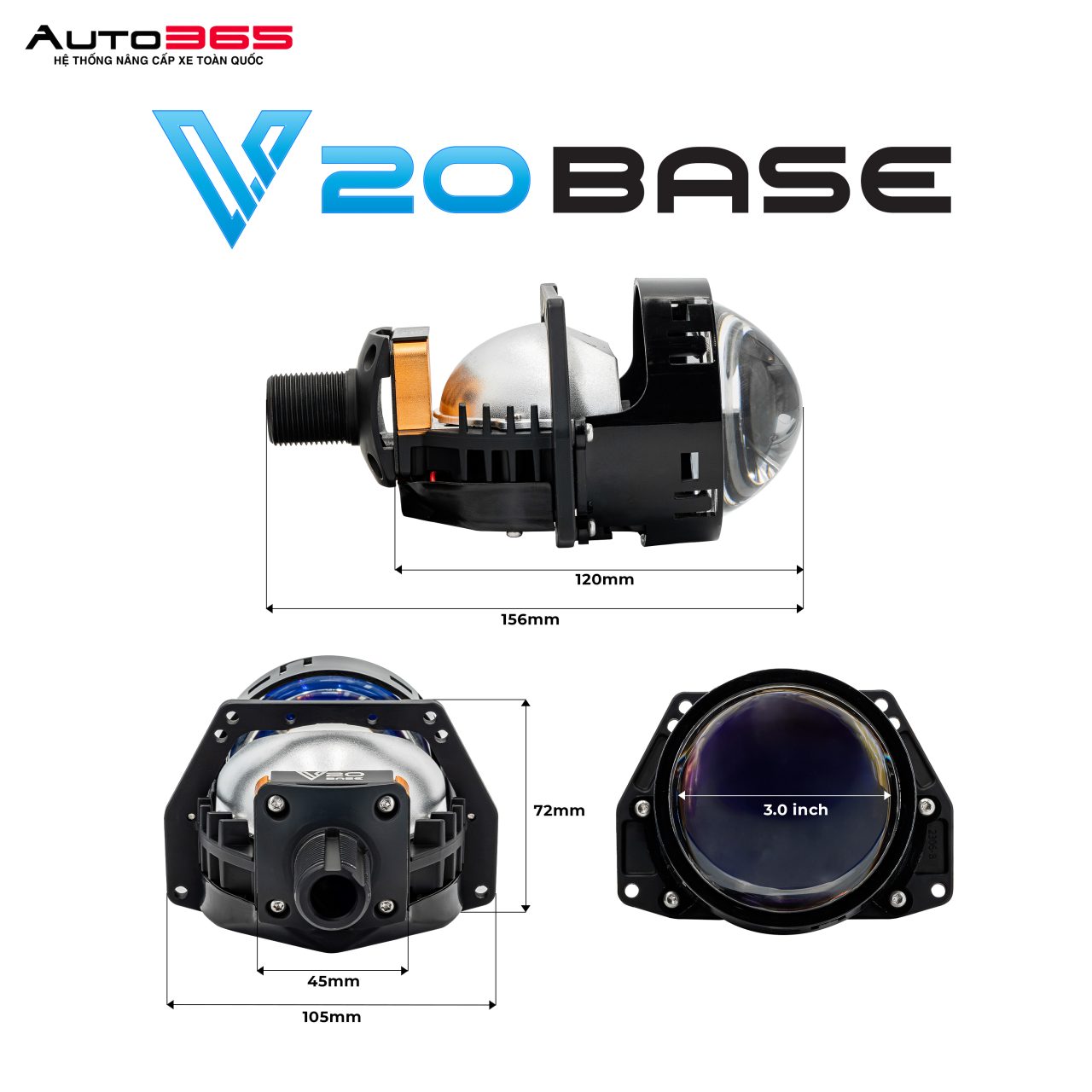 BI LED X-LIGHT V20 BASE (NEW 2024) - Hình 3
