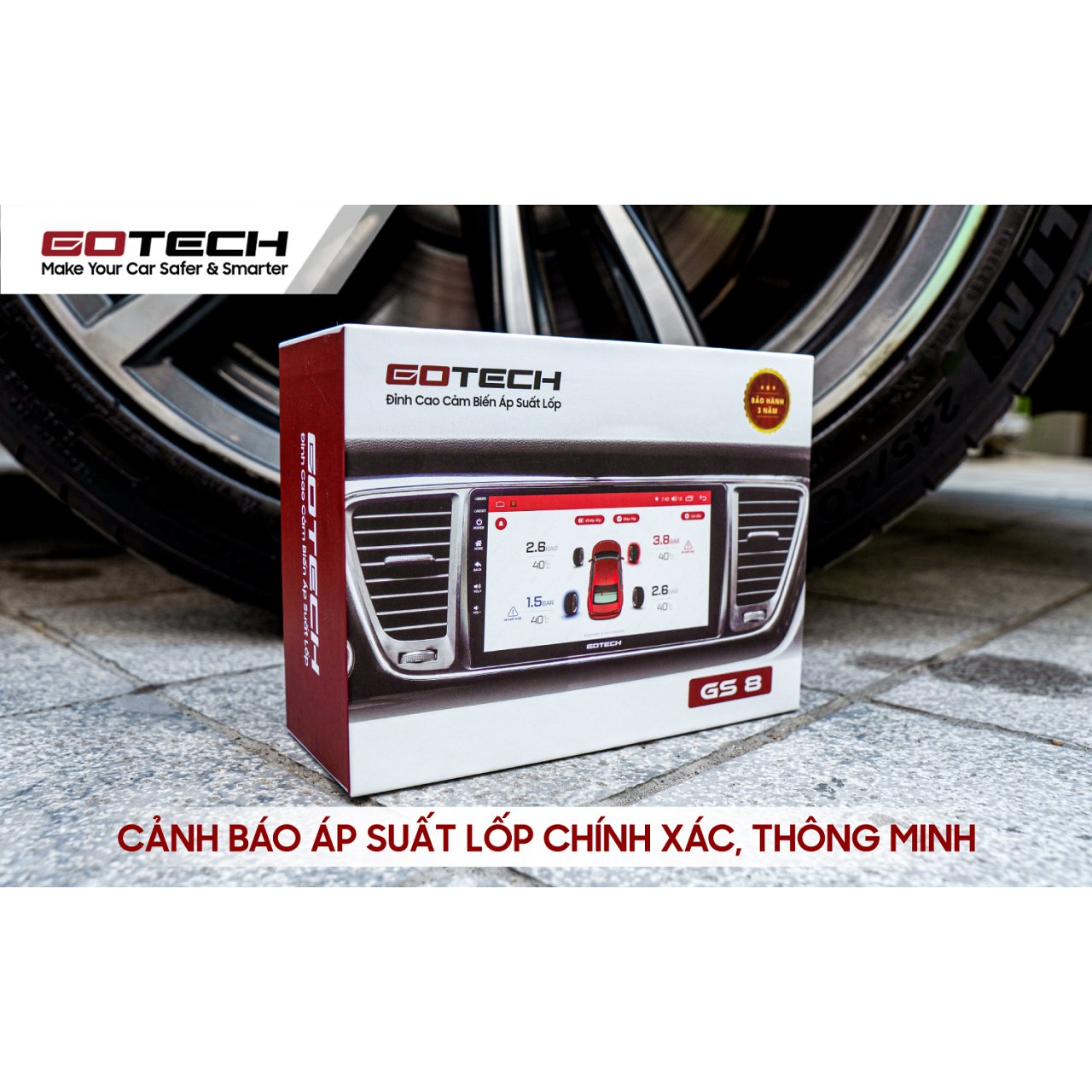 CẢM BIẾN ÁP SUẤT LỐP GOTECH GS8 - Hình 1