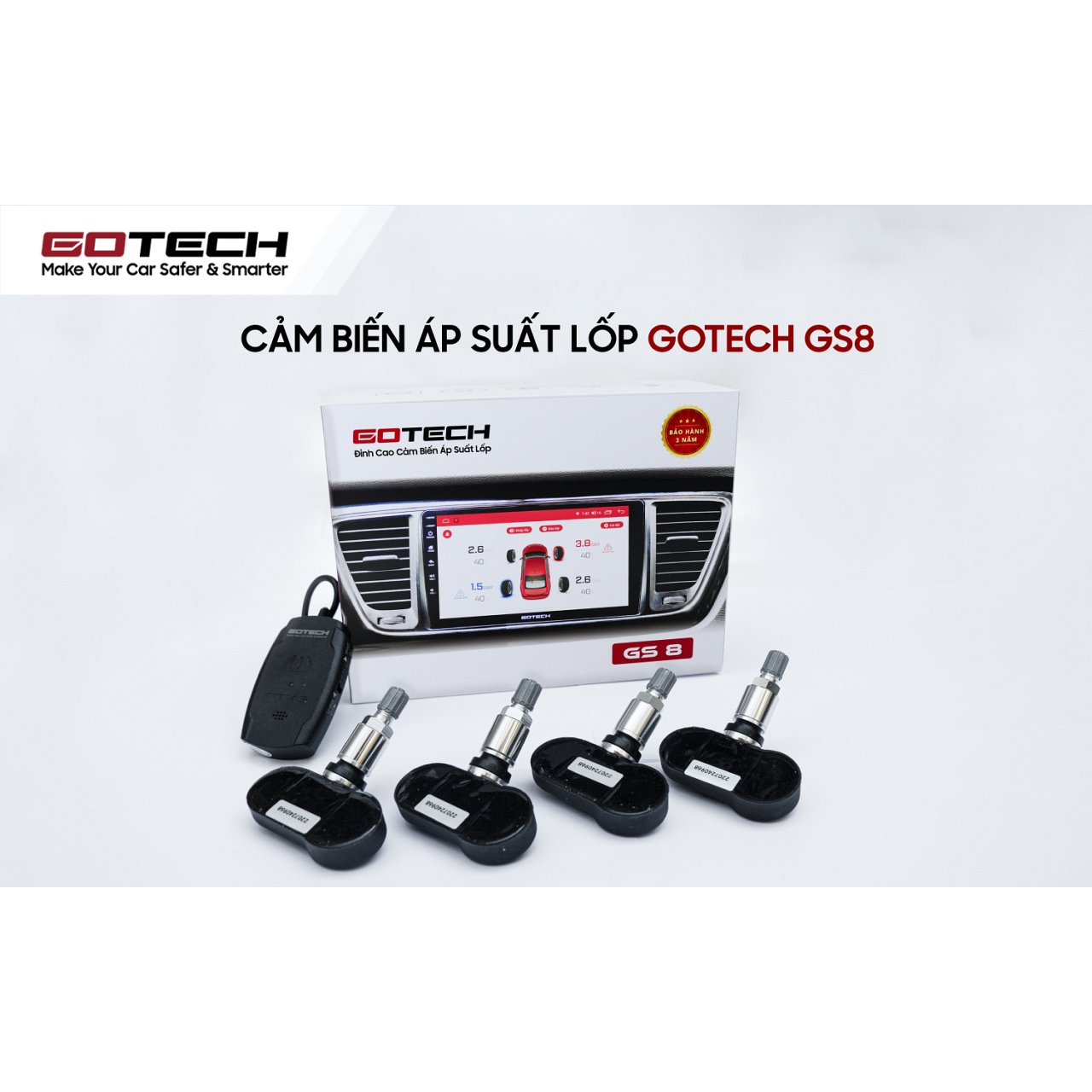 CẢM BIẾN ÁP SUẤT LỐP GOTECH GS8 - Hình 2