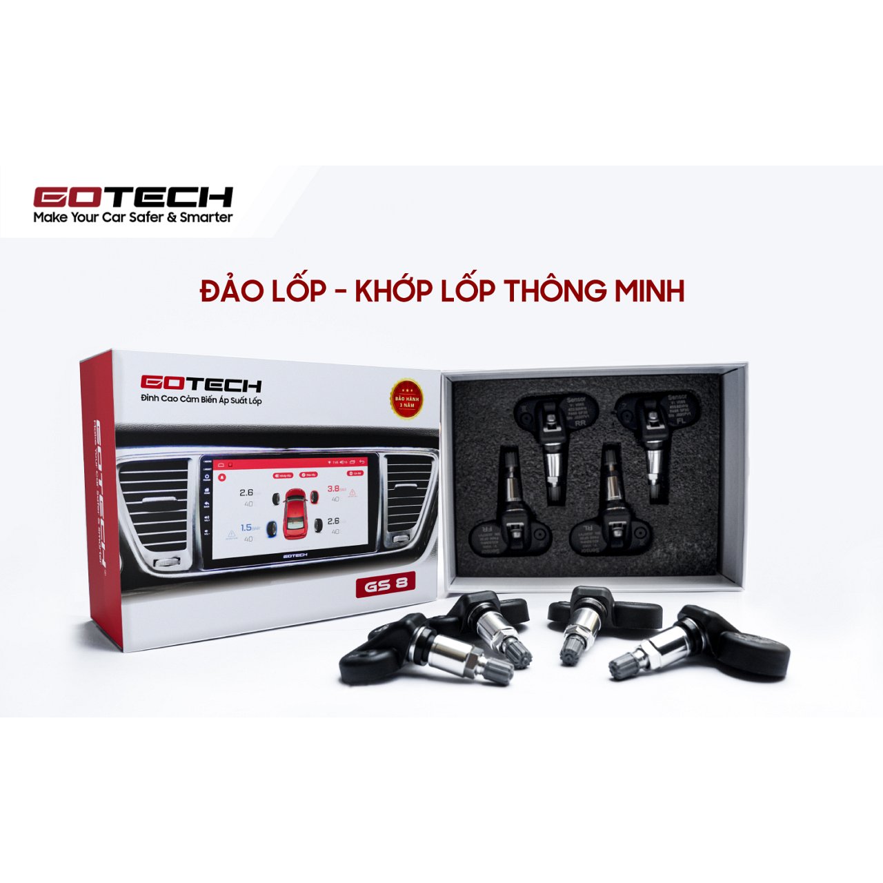CẢM BIẾN ÁP SUẤT LỐP GOTECH GS8 - Hình 4