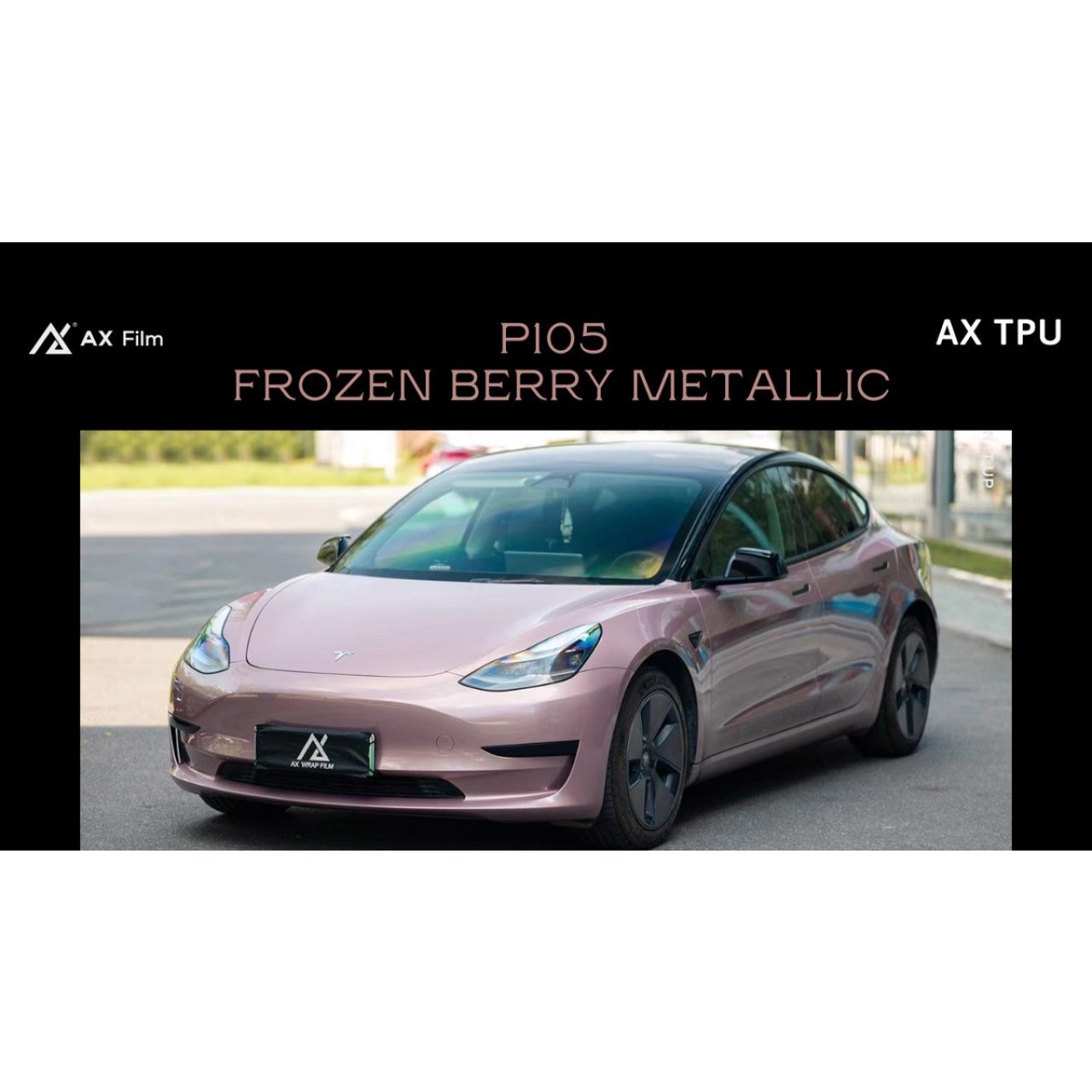 AX FLIM TPU FROZEN BERRY METALLIC - HỒNG PHẤN NHẸ NHÀNG - Hình 1