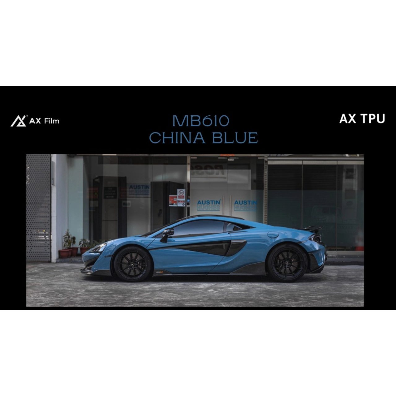 AX FLIM TPU CHINA BLUE  - XANH TRUNG HOA - Hình 1