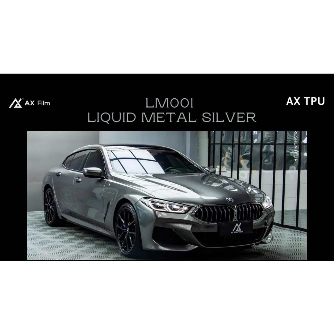 AX FLIM TPU LIQUID METAL SILVER - BẠC KIM LOẠI - Hình 1