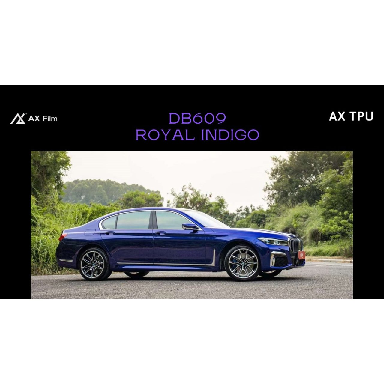 AX FILM TPU ROYAL INDIGO - MÀU CHÀM HOÀNG GIA - Hình 1
