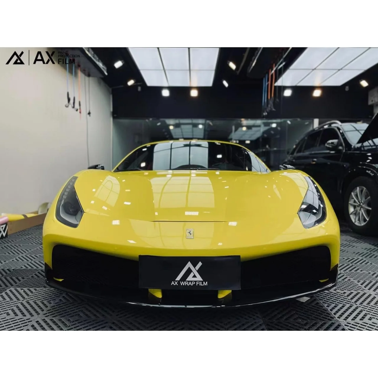 AX WRAP FILM GLOSS YELLOW – MÀU VÀNG BÓNG FERRARI 448 GTB - Hình 2