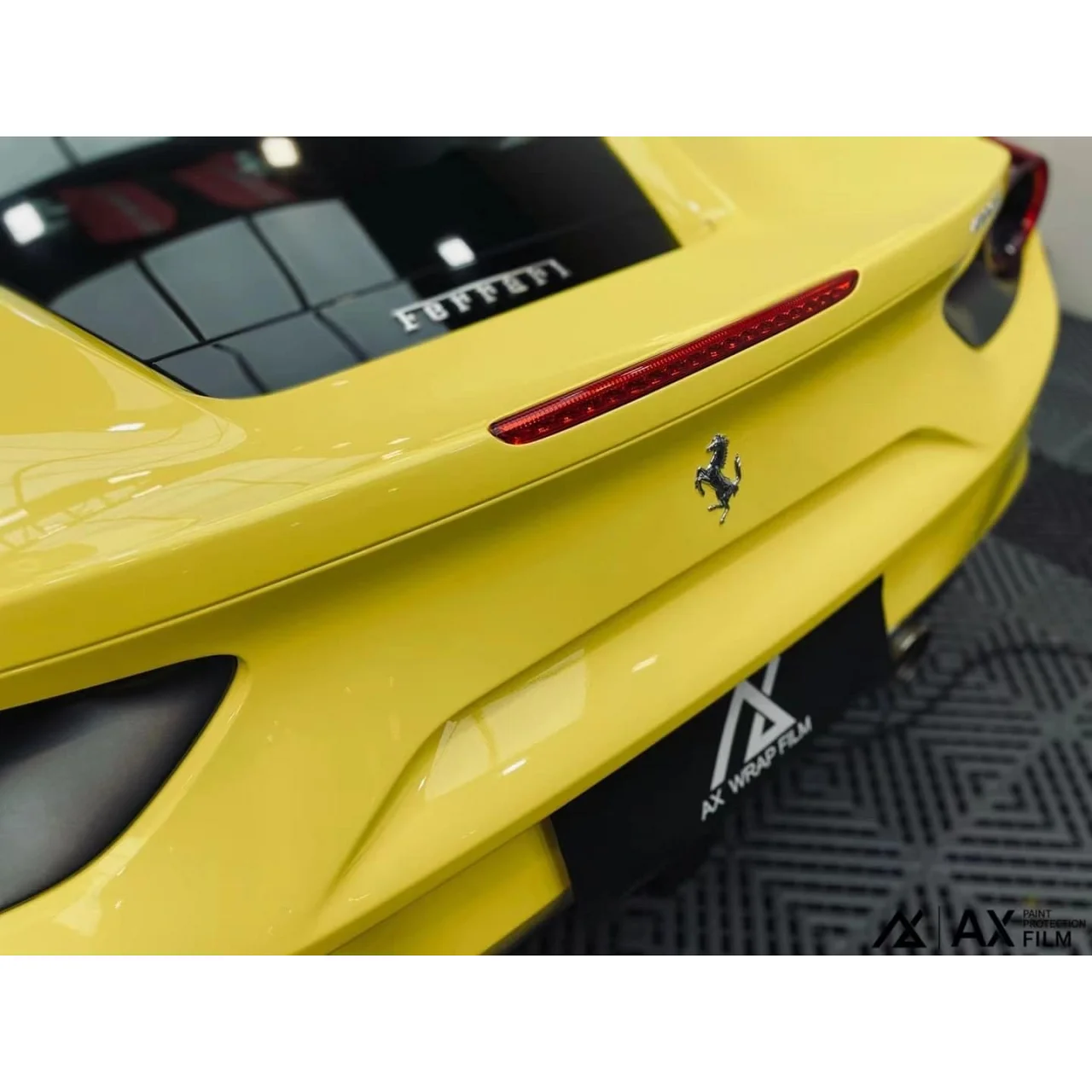 AX WRAP FILM GLOSS YELLOW – MÀU VÀNG BÓNG FERRARI 448 GTB - Hình 5