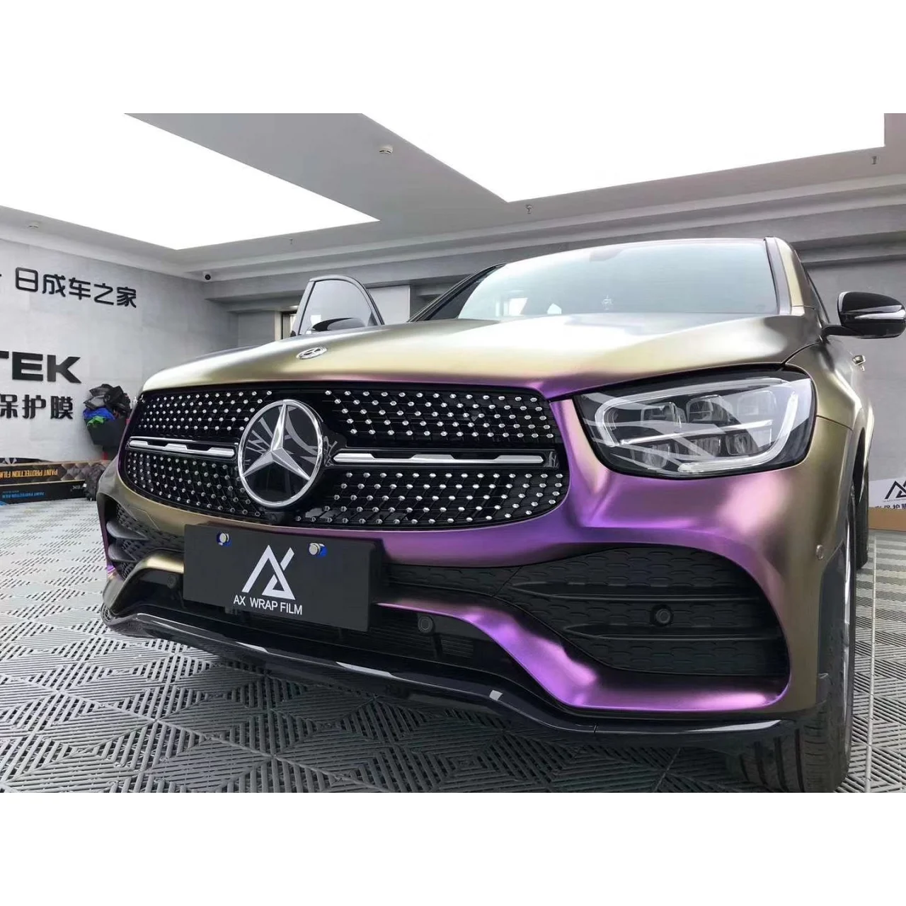 AX WRAP FILM DIAMOND DARK PURPLE - MÀU TÍM ĐẬM ÁNH KIM CƯƠNG - Hình 2