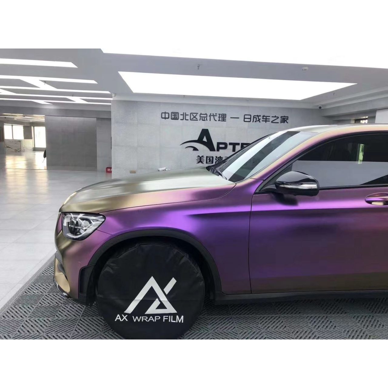 AX WRAP FILM DIAMOND DARK PURPLE - MÀU TÍM ĐẬM ÁNH KIM CƯƠNG - Hình 3