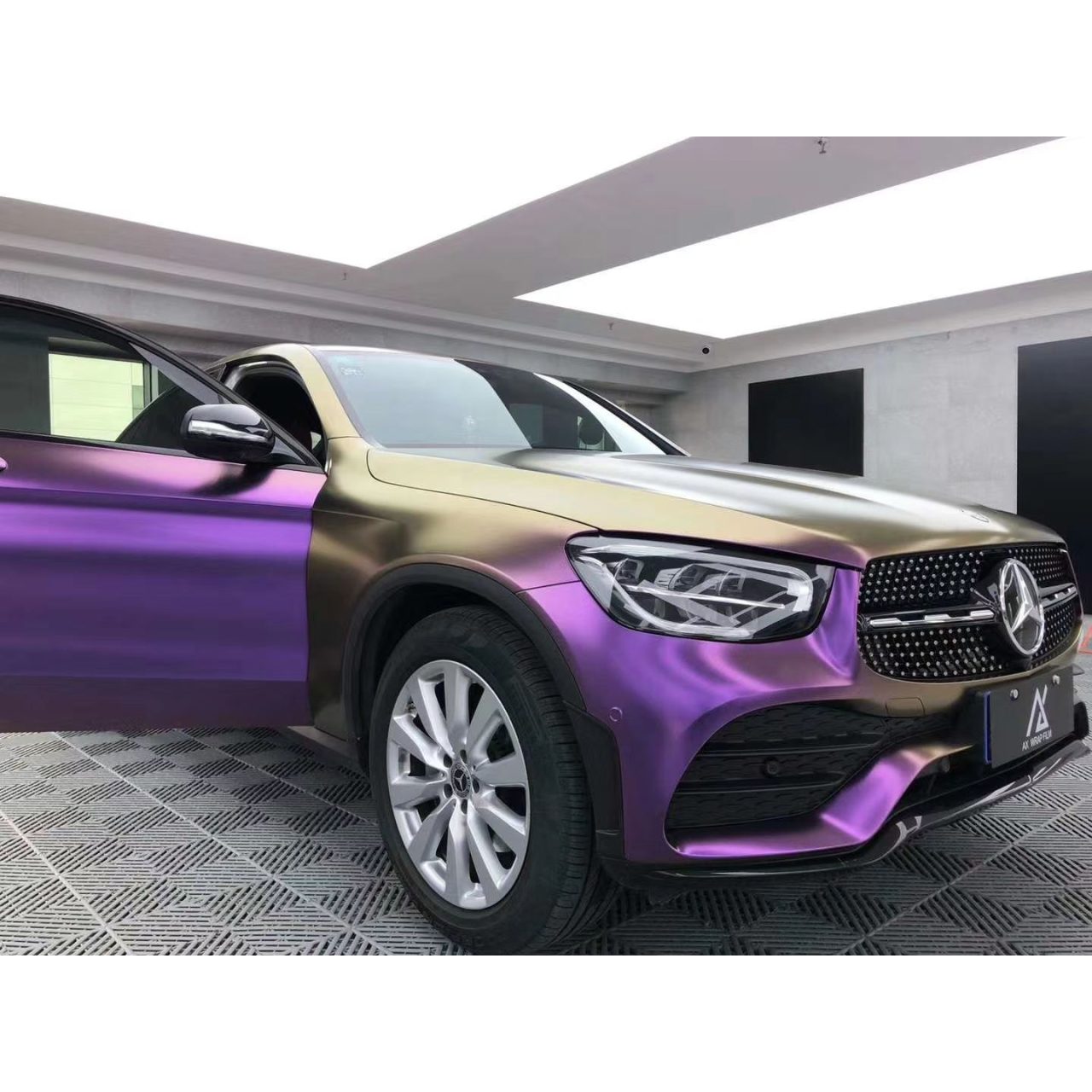 AX WRAP FILM DIAMOND DARK PURPLE - MÀU TÍM ĐẬM ÁNH KIM CƯƠNG - Hình 4